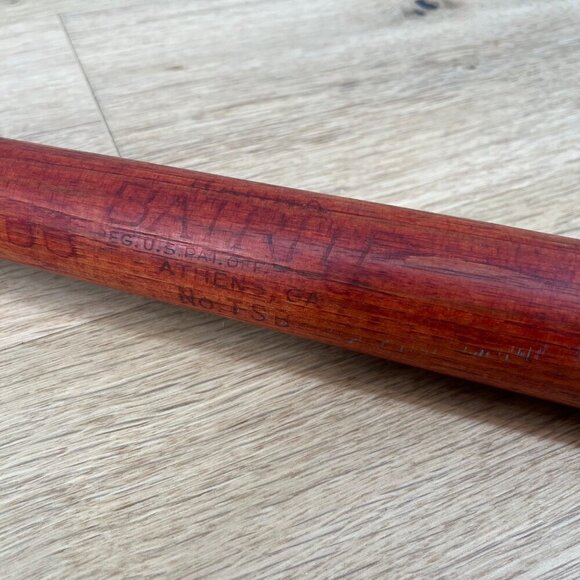 Vintage Hanna Batrite Athens GA No TSB Softball Red Wooden Bat Collectable Rare - Picture 2 of 9